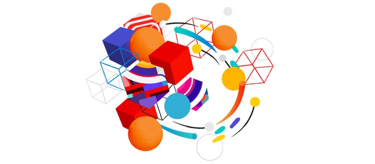 Colorful, abstract image.