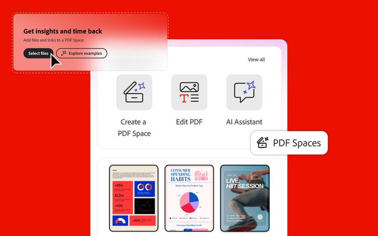 Ein Teammitglied hinterlässt den Kommentar „Das sieht super aus!" zu einer Social-Marketing-Analyse in PDF Spaces.