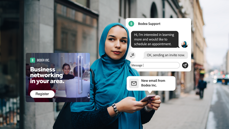 Enhance engagement and personalization with Adobe Dynamic Chat card image