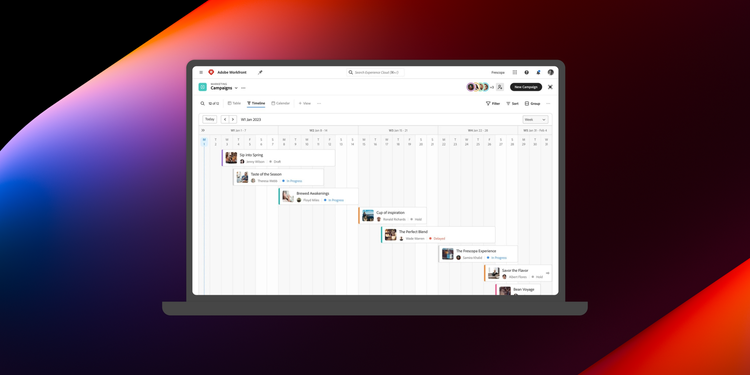 Introducing Workfront planning — building and activating your marketing system of record marquee