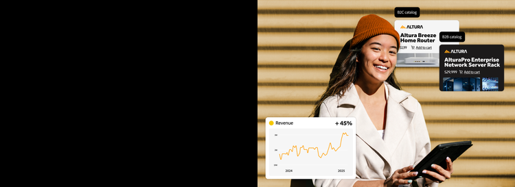 https://main--bacom--adobecom.hlx.page/assets/videos/products/commerce/media_1ed1d4030a0ca8b6d39a0655ea670301a3143ccd6.mp4#_autoplay1 | Un experto en marketing sonriente revisando el crecimiento de los ingresos.