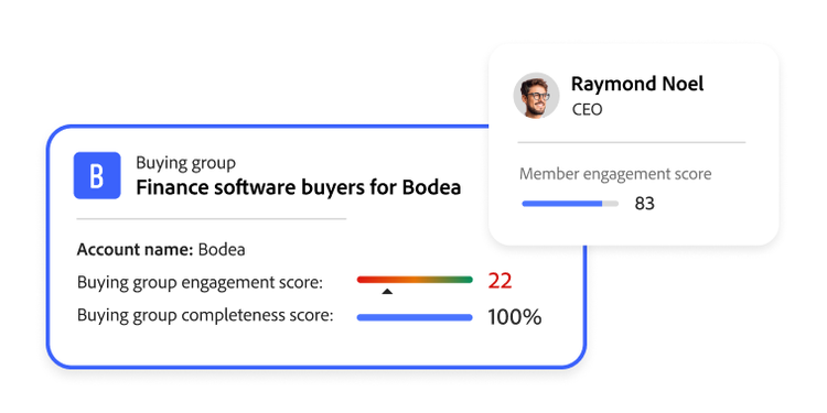 Qualify buying groups with Journey Optimizer B2B Edition.