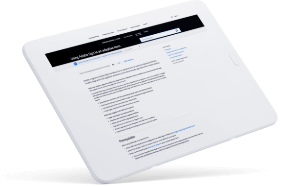 Discover the power of Adobe Sign.