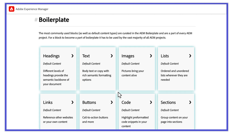 https://main--bacom--adobecom.hlx.page/fragments/products/modal/videos/adobe-experience-manager/sites/developer-tools/out-of-the-box-components#box | Out-of-the-box blocks demo video | :play-medium: