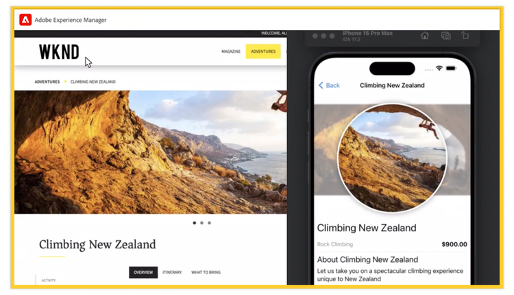 https://main--bacom--adobecom.hlx.page/fragments/products/modal/videos/adobe-experience-manager/sites/omnichannel-experiences/content-as-a-service#caas | Content-as-a-service demo video | :play-medium: