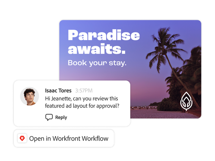 https://main--da-bacom--adobecom.aem.page/assets/videos/products/genstudio/peformance-marketing/media_1cc37eaa35970e7e602ece69da164dc9d48bcb5fe.mp4#autoplay1 | Un especialista en marketing que revisa un anuncio usando el flujo de trabajo de Workfront