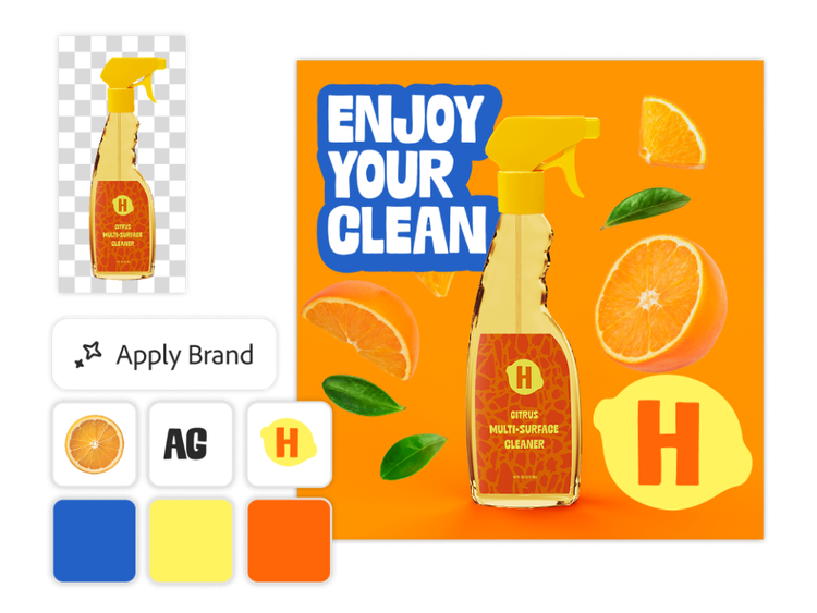 Creación de contenido mediante plantillas profesionales fieles a la marca