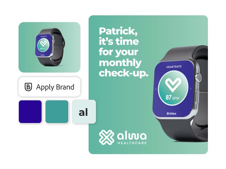 Creación de contenido mediante plantillas profesionales fieles a la marca