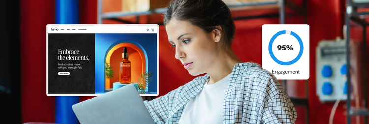 Marketer reviews site optimization results and engagement insights