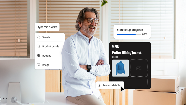 Un professionnel du e-commerce travaillant à développer son image de marque