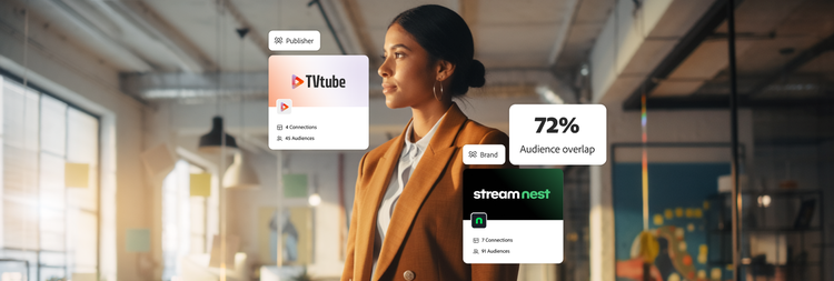 Image illustrant comment Adobe connecte les données des éditeurs et des marques pour stimuler la croissance dans un paysage médiatique fragmenté.