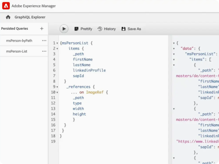 https://main--bacom--adobecom.hlx.live/fragments/products/modal/videos/adobe-experience-manager/sites/developer-tools/graphql#graphql | Vidéo de démonstration sur GraphQL | :play-medium: