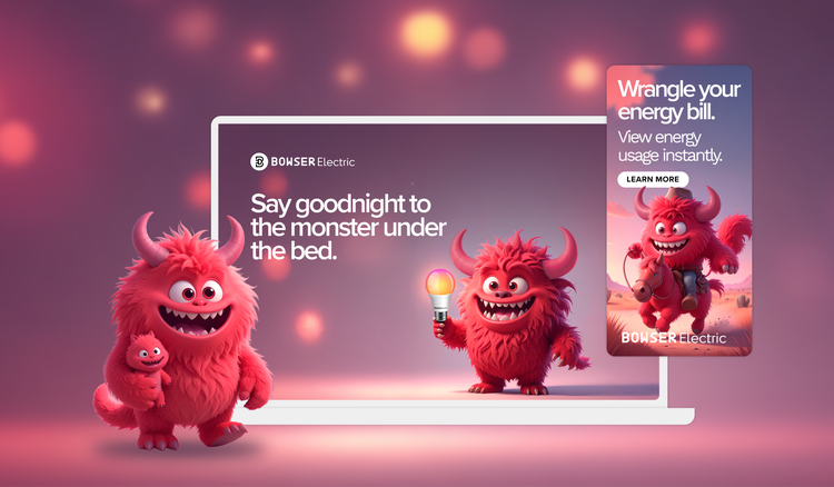 Personnages générés à partir d’un modèle personnalisé Firefly destinés à une publicité pour une compagnie d’électricité