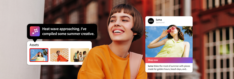 Images fournies pour une campagne superposées à l’image d’un mannequin