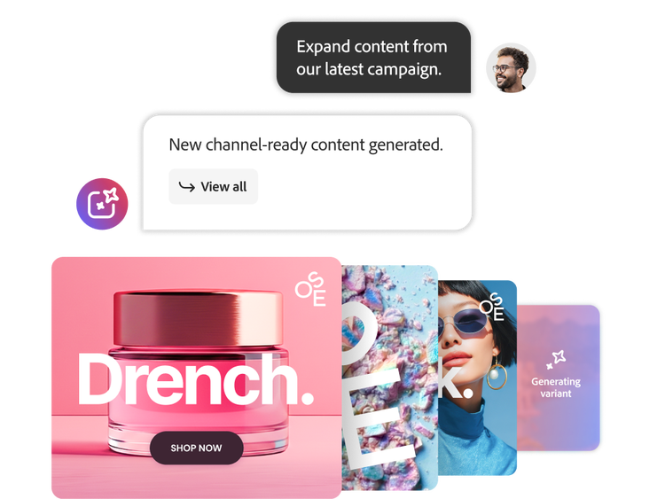 Deux variantes générées par l’IA et personnalisées pour un ton conversationnel et un autre inspirant