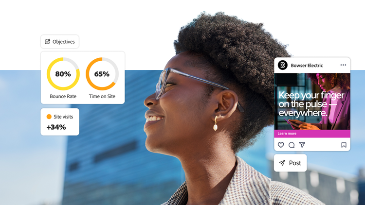Taux de rebond et temps passé sur le site mesurés pour les visites effectuées à la suite d’une annonce publicitaire