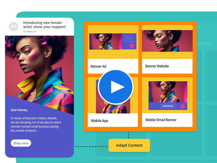 https://main--bacom--adobecom.hlx.page/fragments/solutions/adobe-genstudio/see-express-in-action#genai-video | Democratizing content