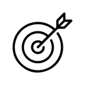 Bullseye target icon.