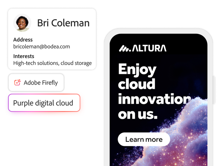 Ad using generative AI to match profile preferences