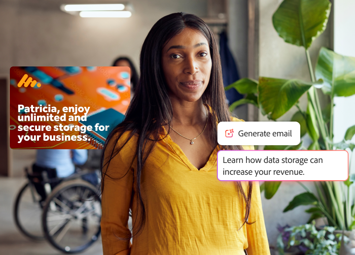 Personalised email generated from AI prompt