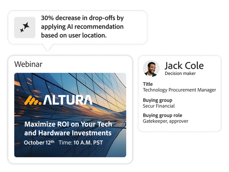 AI-generated email designed for leads with no account