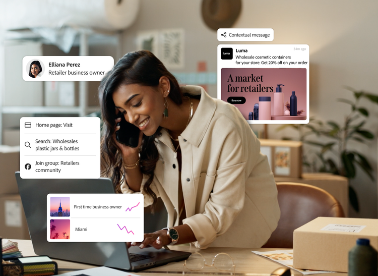 https://main--bacom--adobecom.hlx.page/assets/videos/solutions/unified-customer-experience/media_17141907cf99c60687682741b99ea59b034ad0724.mp4#_autoplay1 | Business owner receiving a personalized experience based on online activities