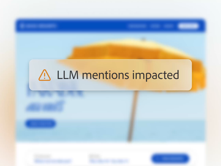 https://main--da-bacom--adobecom.aem.page/assets/videos/products/llm-optimizer/media_1313445a630f4722e9a1acedddd535ac6683d388b.mp4?autoplay1 | A resort brand uses Adobe LLM Optimizer to increase visibility by optimising headlines, simplifying content and generating a Reddit post.