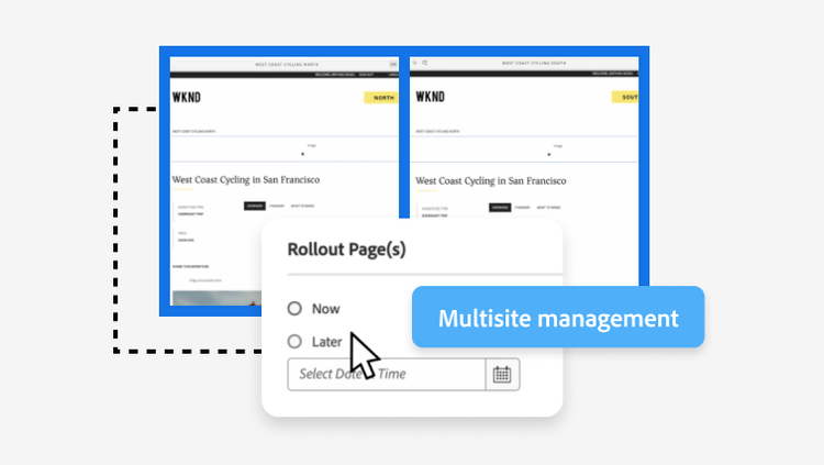 Feature Demo: Multi-site Management Content card image.