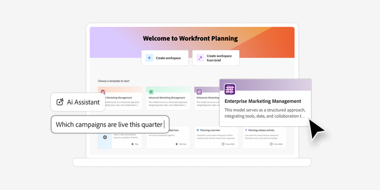 I metadati del marketing — cosa può fare per te un sistema di registrazione delle attività di marketing con Adobe Workfront Pianificazione, immagine banner