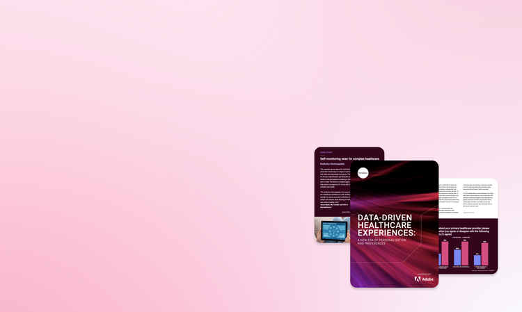 Data driven healthcare experiences background image