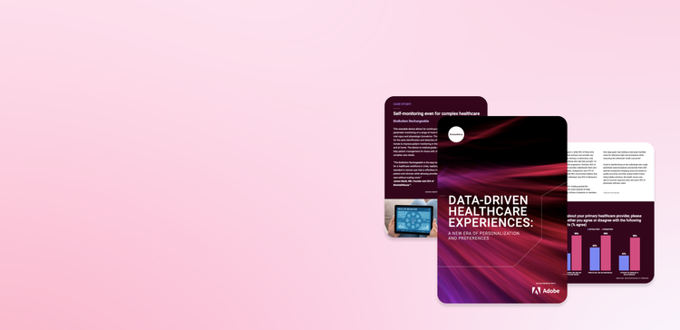 Data driven healthcare experiences background image