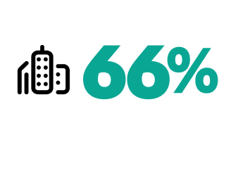 Grafico che mostra il 66%