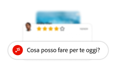 Casella di testo IA con il messaggio: “Come posso aiutarti?”