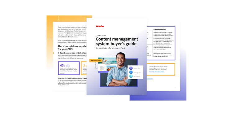 Content management system buyer’s guide marquee