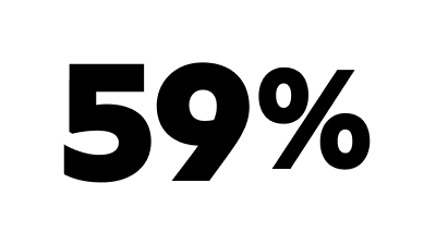 59 percento