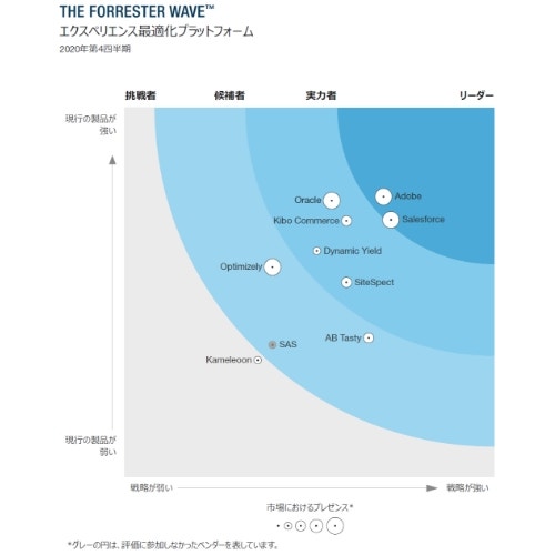 The Forrester Wave: エクスペリエンス最適化プラットフォーム 2020年第4四半期