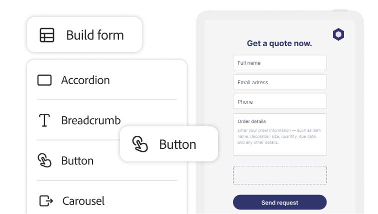 손쉬운 양식 저작 | Adobe Experience Manager Forms