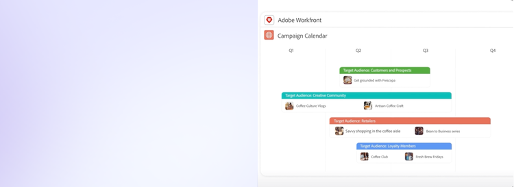 https://main--bacom--adobecom.hlx.page/assets/videos/products/workfront/media_1faed8253414d7b913e6238348256ce1e5f2526f7.mp4#_autoplay1 | 마케팅 에이전시의 2024년 캠페인 캘린더에 대한 Gantt 차트를 보여주는 Workfront 캠페인 사용자 인터페이스
