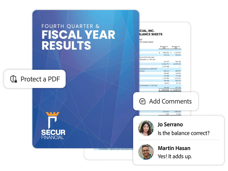 PDF con protecciones y comentarios de usuarios
