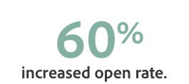 increased open rate.