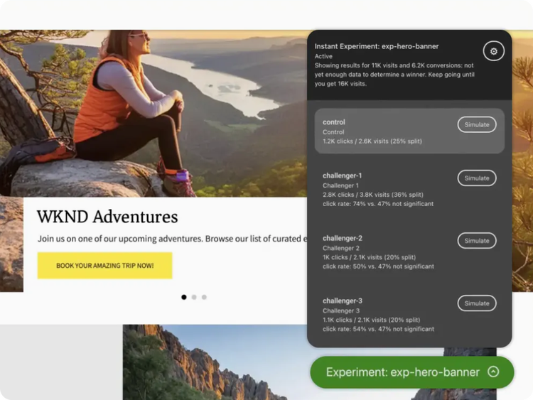 https://main--bacom--adobecom.hlx.live/fragments/products/modal/videos/adobe-experience-manager/sites/testing-optimization/instant-experimentation#experimentation | Vidéo de démonstration sur l’expérimentation instantanée | :play-medium: