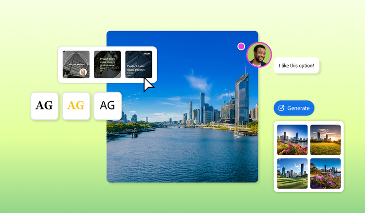 Products used by AECOM: Adobe Express, Adobe Firefly, Adobe Podcast, Frame.io Enterprise, Adobe Stock