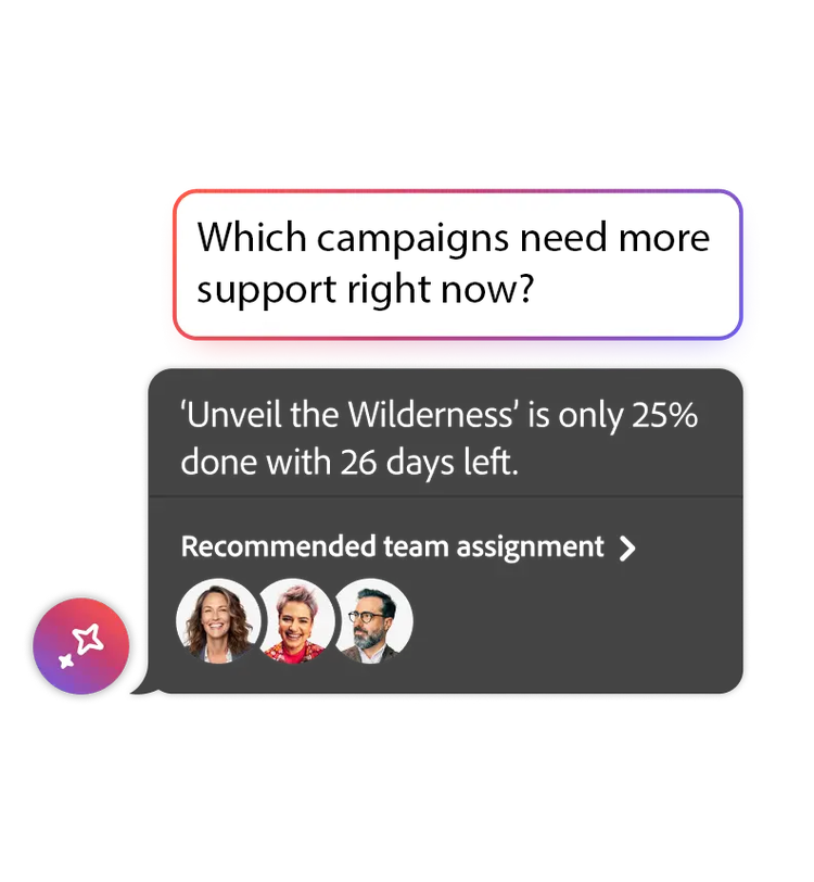 Campaign support alert - Unveil the Wilderness 25% done, 26 days left, with team assignment.