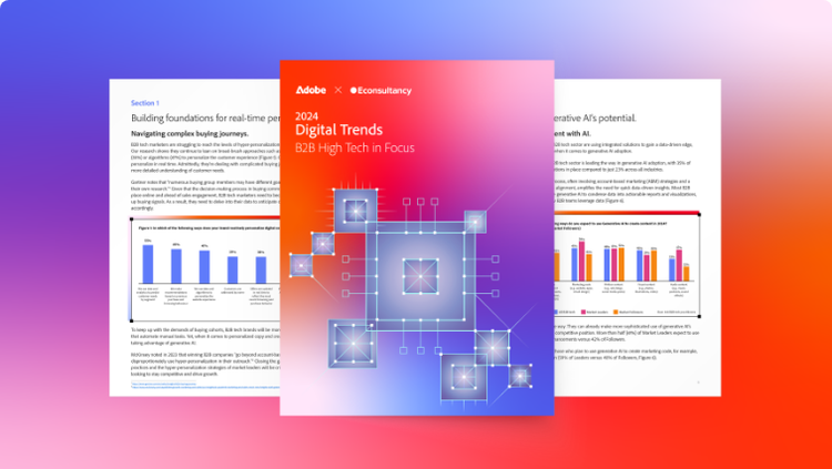 Delivering exceptional experiences in B2B tech marketing.Find out what 900+ B2B tech leaders are focusing on this year.