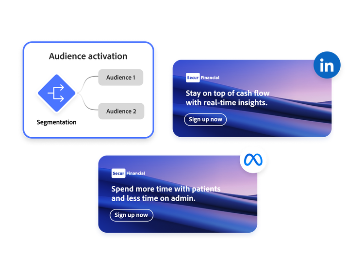 Personalise audience segments and activate audiences