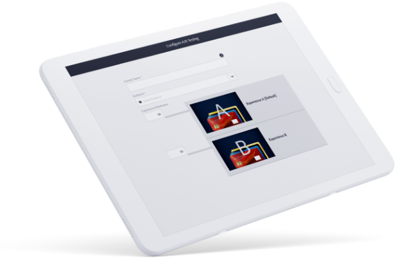 Create an A/B test with speed.