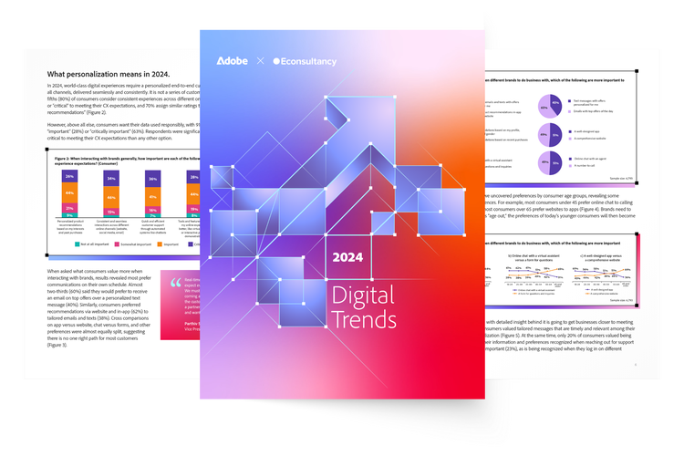 Graphic of 2024 Digital Trends report