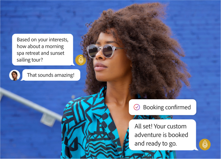 Customer with personalized travel offers