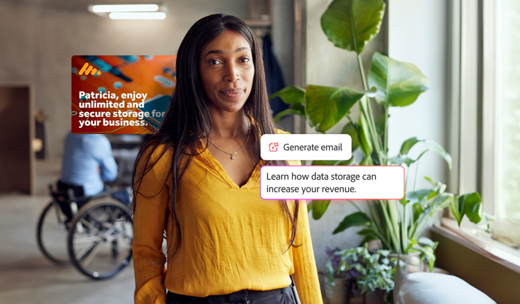 Personalized email generated from AI prompt