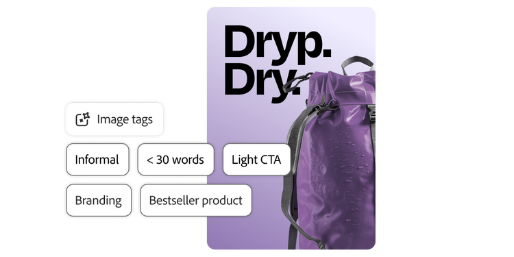 A digital asset and AI-generated metadata tags